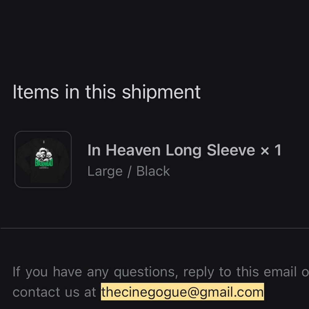 RARE Cinegogue David Lynch Long Sleeve “In Heaven” (NO LONGER SOLD ONLINE) - Picture 4 of 4